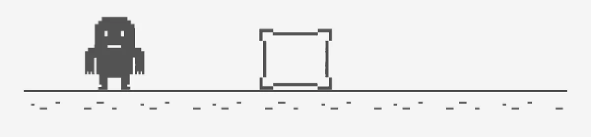 A small monster and a pillow in pixel art